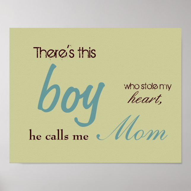 There's this, boy, who stole my, heart poster (Front)