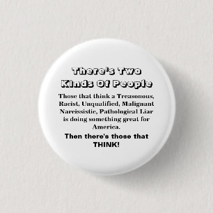 There's Two Kinds Of People...... 1 Inch Round Button