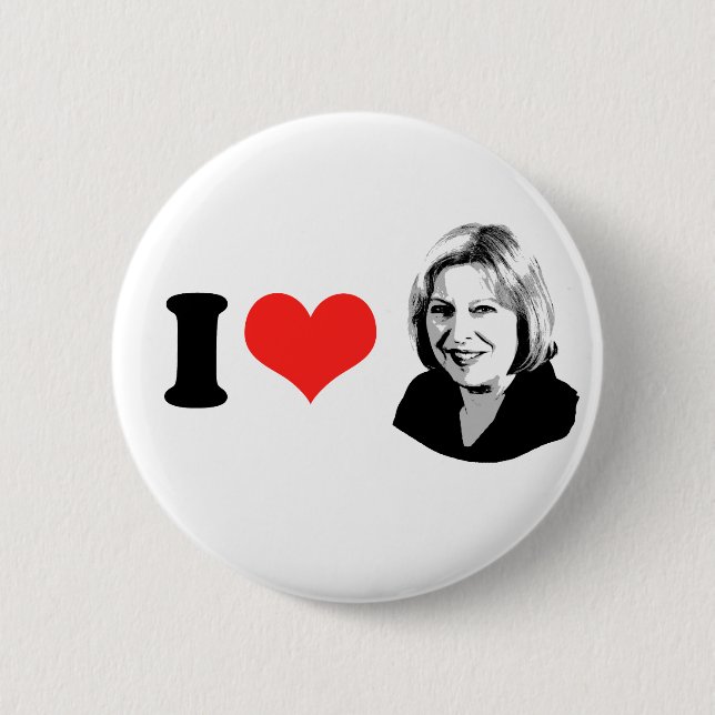 Theresa May 2 Inch Round Button (Front)