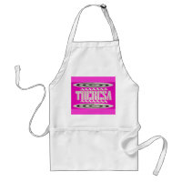 Theresa name design deep pink with hypnotic symbol