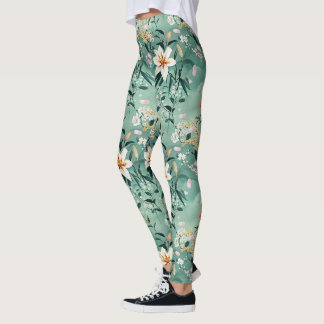 Theriac and Tiger Lilies Leggings