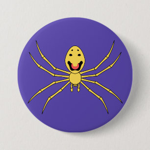 Theridion grallator AKA Happy Face Spider 3 Inch Round Button