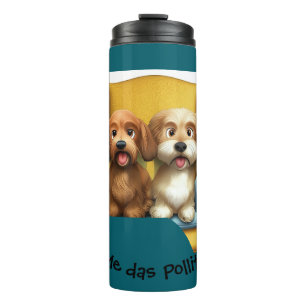 Thermal Glass "Fat Little Friends" Tumbler