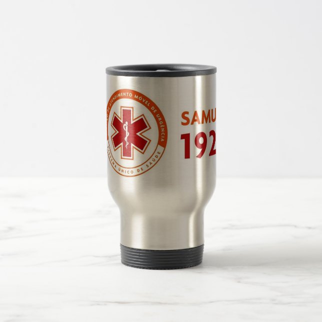 Thermal mug logomarca SAMU 192 (Center)