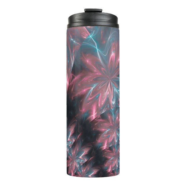 Thermal Tumbler Abstract Flowers Arrangement (Front)