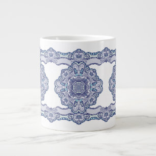 Thermal Tumbler blue China inspired Large Coffee Mug