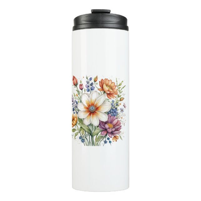 Thermal Tumbler Floral design  (Front)