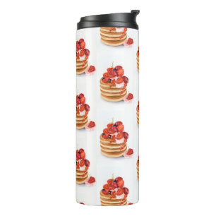 Thermal Tumbler Pancakes Breakfast
