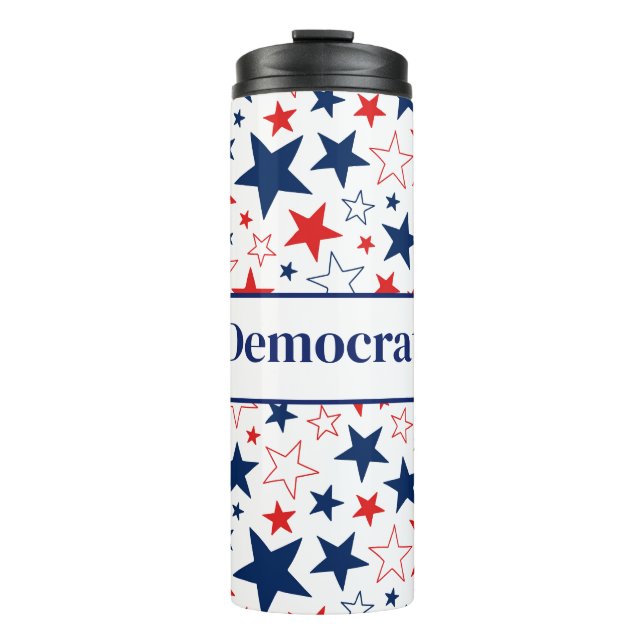 Thermal Tumbler Patriotic Stars Democrat (Front)