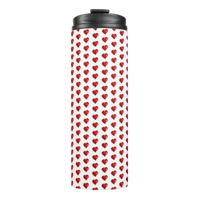 Thermal Tumbler Red Hearts (Front)