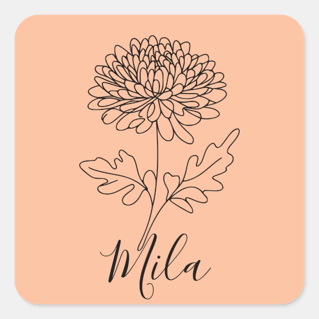 Thermal Tumbler Square Sticker (Front)