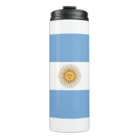 Thermal Tumbler with flag of Argentina