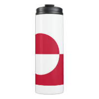 Thermal Tumbler with flag of Greenland