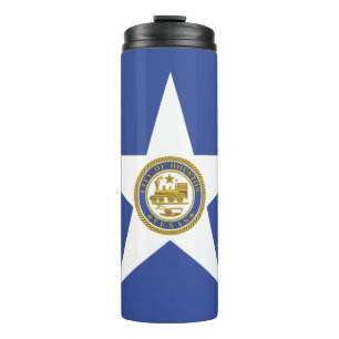 Thermal Tumbler with flag of Houston