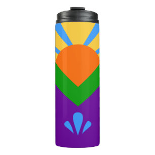 Thermal Tumbler with flag of Manitou Springs, USA