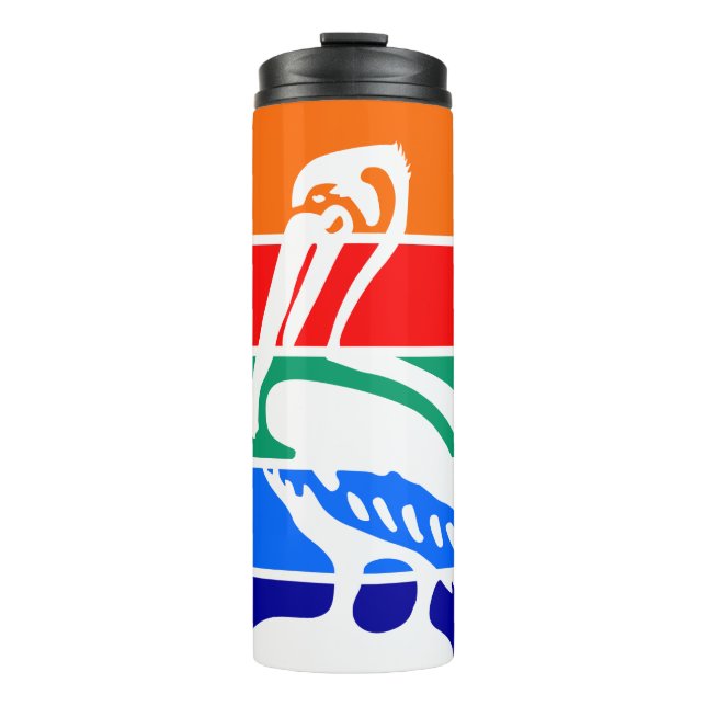 Thermal Tumbler with flag of St. Petersburg (Front)