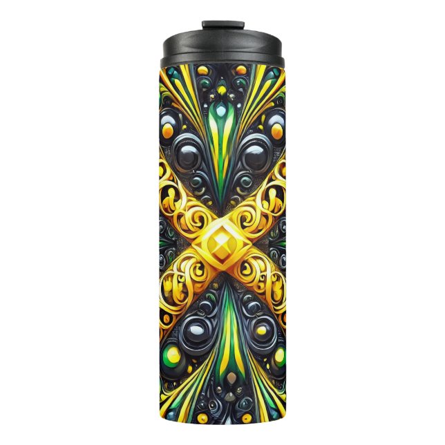 Thermal Tumbler with Jamaican Colours (Front)