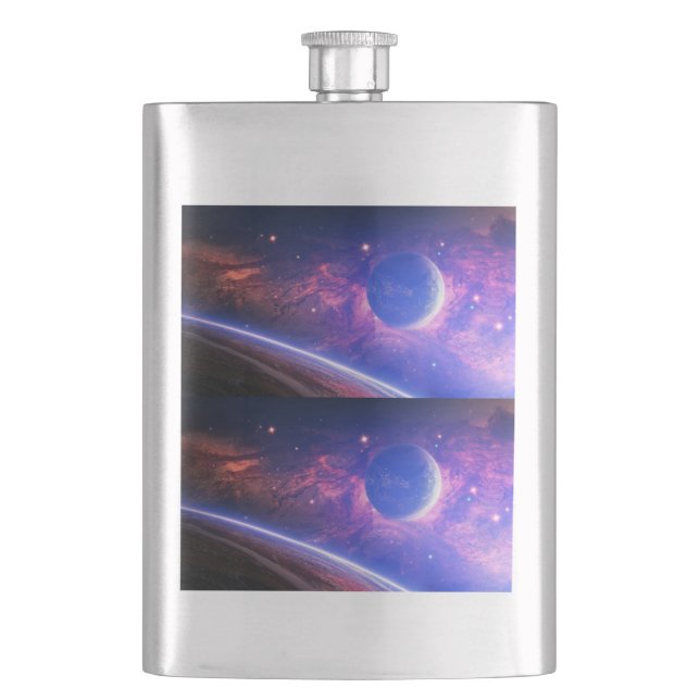 Thermal water bottle good for outdoor activities hip flask (Front)