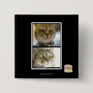 Thermometer 2 Inch Square Button
