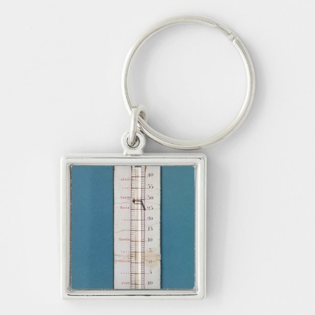Thermometer surmounted with a phrygian bonnet keychain (Front)