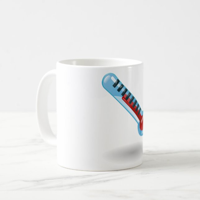Thermometer Temperature Coffee Mug (Front Left)