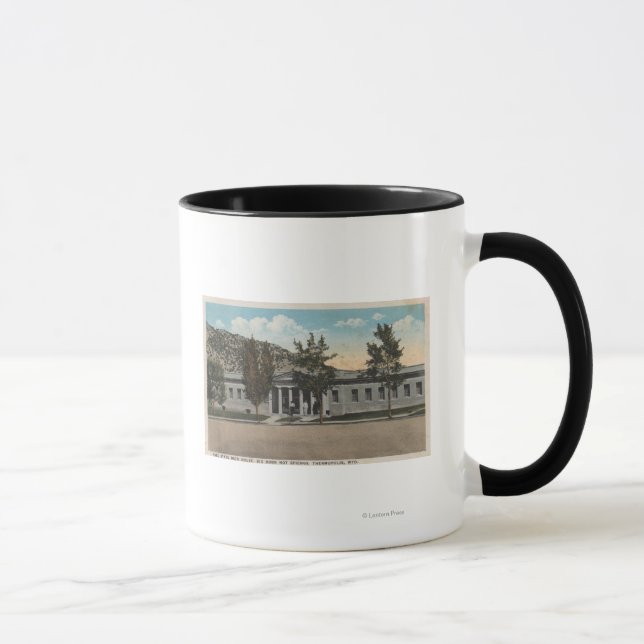 Thermopolis, WY - View of Big Horn Bath House Mug (Right)