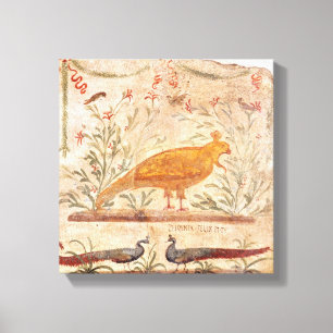 thermopolium  depicting phoenix and inscription canvas print