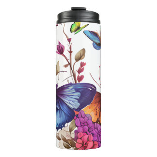 Thermos élégant papillon