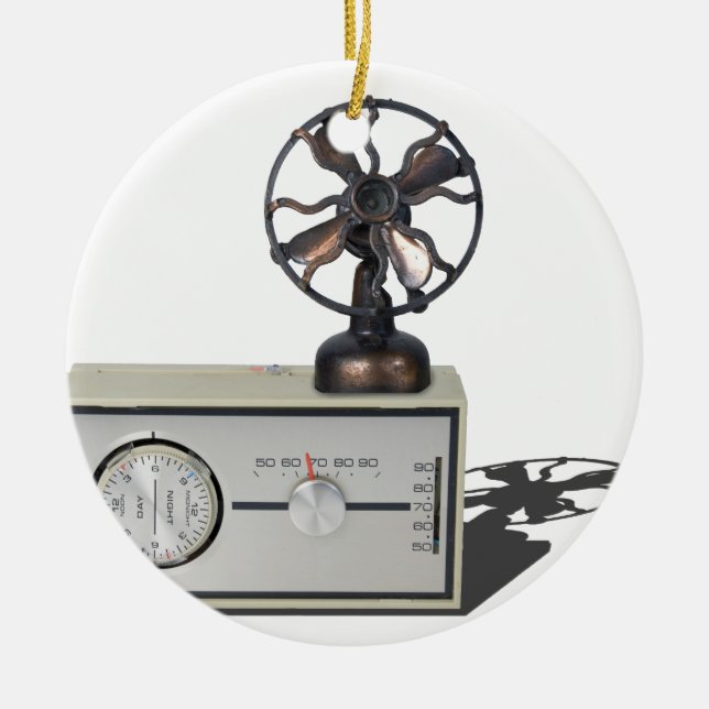 ThermostatHeaterFan052215 Ceramic Ornament (Front)