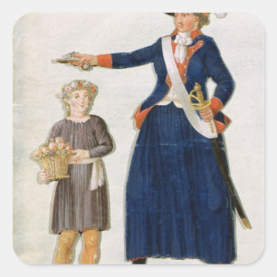 Theroigne de Mericourt Square Sticker