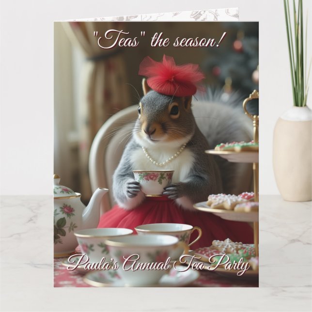 "Thés" de saison Invitation (Devant)