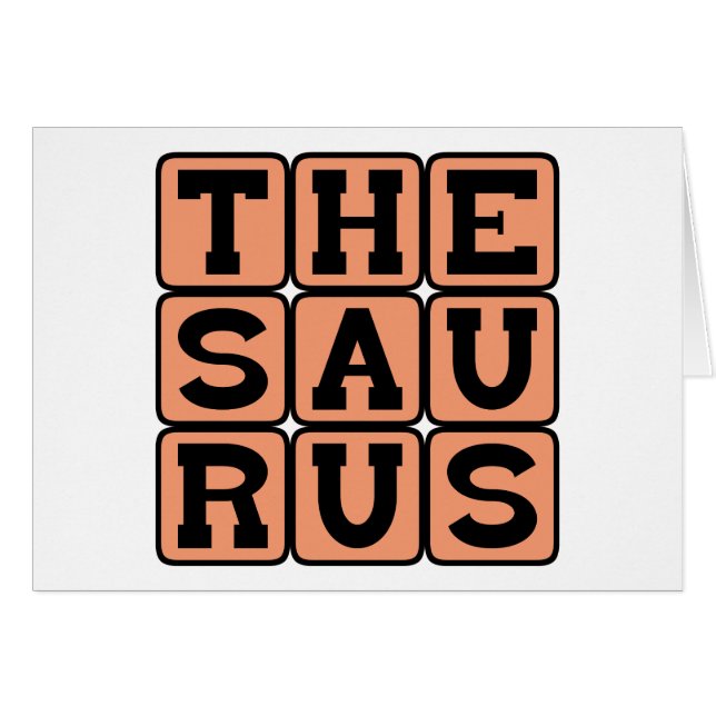 Thesaurus, Book of Synonyms and Antonyms (Front Horizontal)