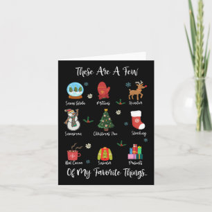 These Are A Few Of My Favourite Things  Card