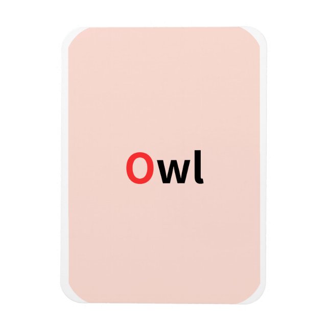 These are coloured alphabet flashcards. magnet (Vertical)