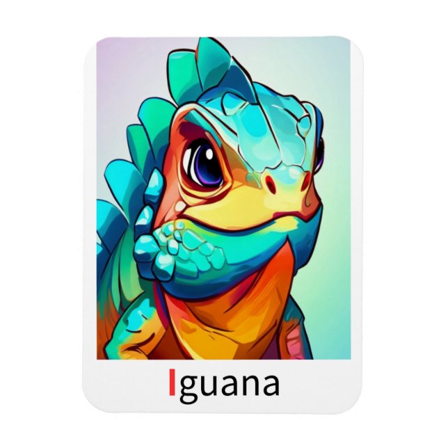 These are coloured alphabet flashcards. magnet (Vertical)