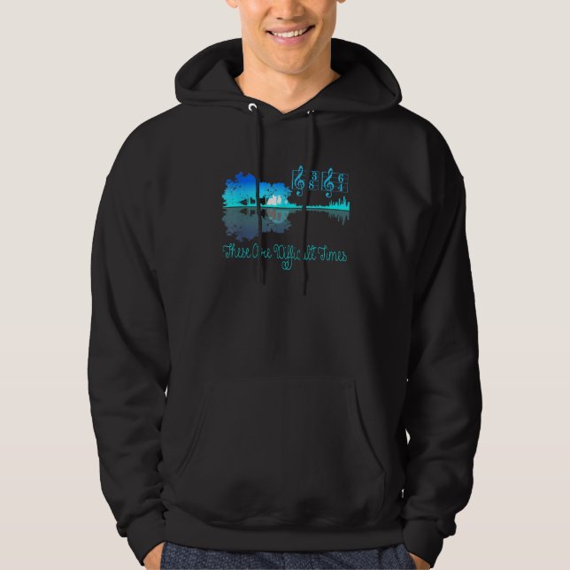 These Are Difficult Times Guitar Lake Shadow Music Hoodie (Front)