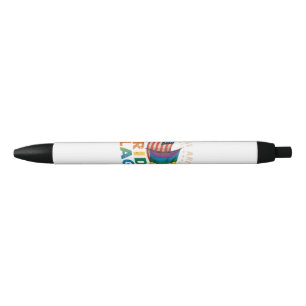 These Are My Pride Flags US Flag LGBT Pride Black Ink Pen