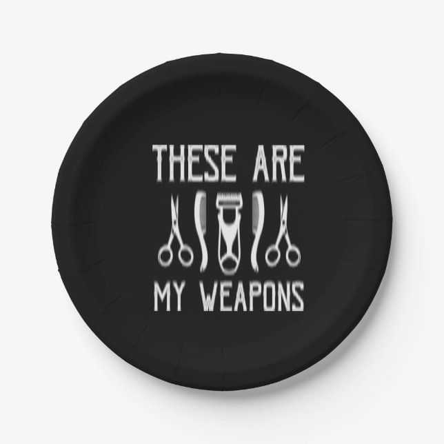 these are my weapons paper plate (Front)