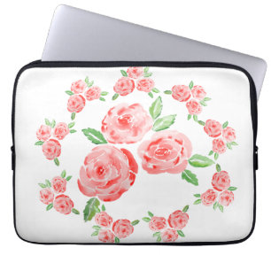 These are watercolor elegant roses laptop sleeve