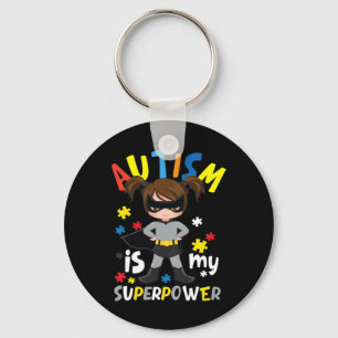 These autism themed clothing for women and moms fe keychain