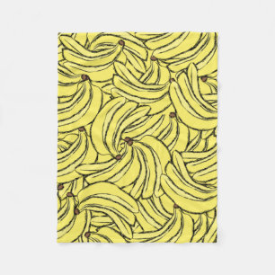 These Bananas Need a Hammock Fleece Blanket