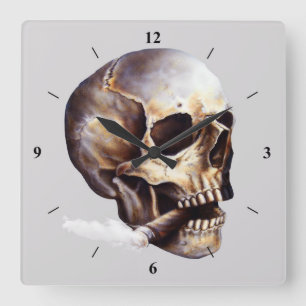 These Ciggies Gonna be the Death of Me. Square Wall Clock