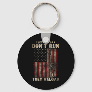 These-colors Don't Run They Reload, Gun.s With Usa Keychain