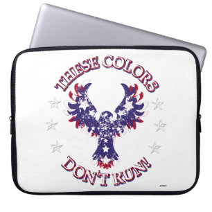 These Colours Don't Run! Eagle Stars & Stripes Laptop Sleeve