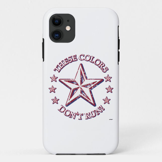 These Colours Don't Run! Star Case-Mate iPhone Case (Back)