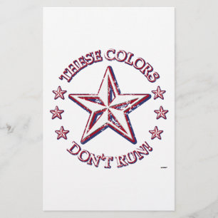 These Colours Don't Run! Star Stationery