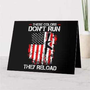These Colours Run Reload Funny Quote 1 Card