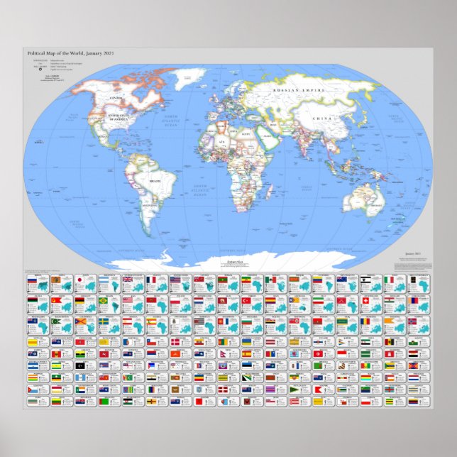 These Fair Shores Political Map, Jan 2021 Poster (Front)