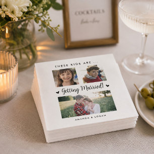 These Kids Are Getting Married Cocktail Napkins