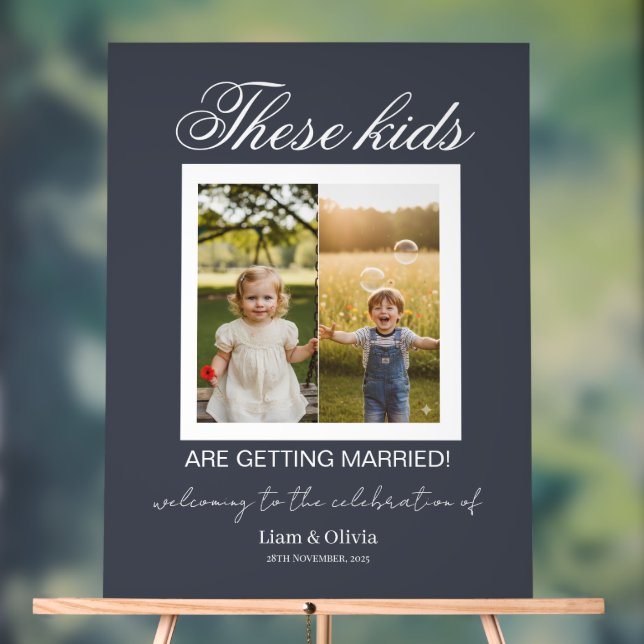 These Kids Are Getting Married Sign These Kids Are (Neutre)